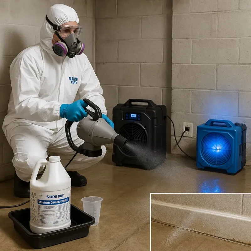 Sanitization and Odor Removal process in Hollywood Park, TX
