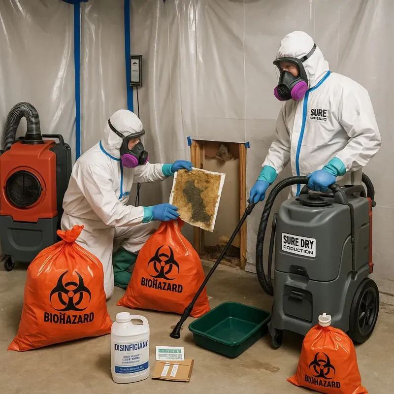 Contaminated Water Handling Protocols process in Hollywood Park, TX